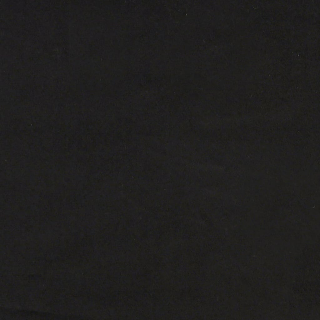 Sengeramme svart 90x190 cm fløyel