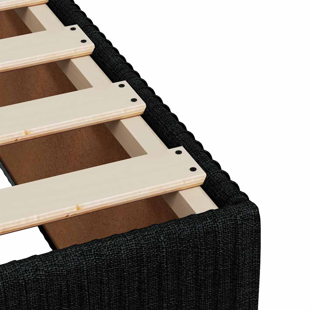 Sengeramme svart stoff