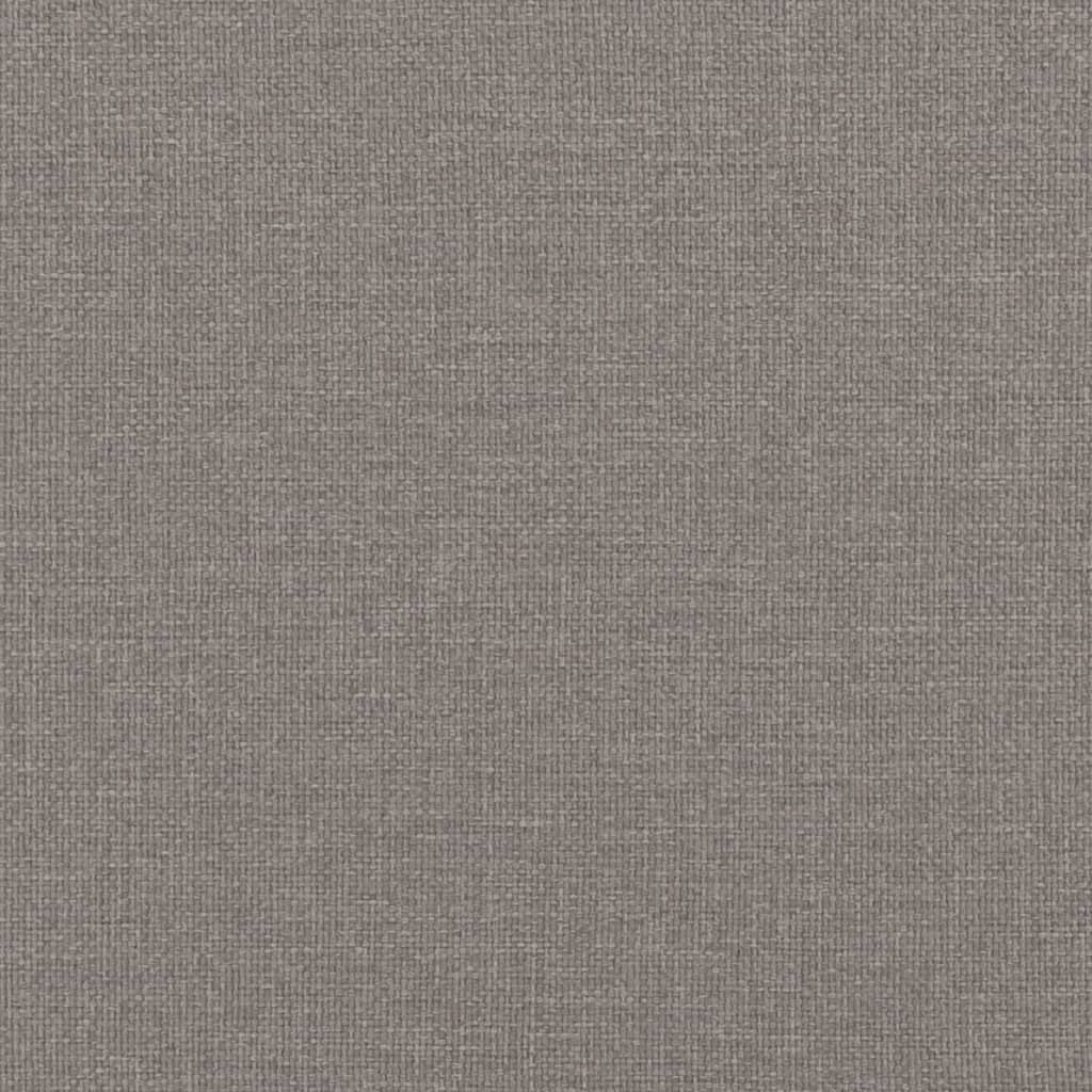 Seng med madrass boksfjær gråbrun 120x200 cm stoff