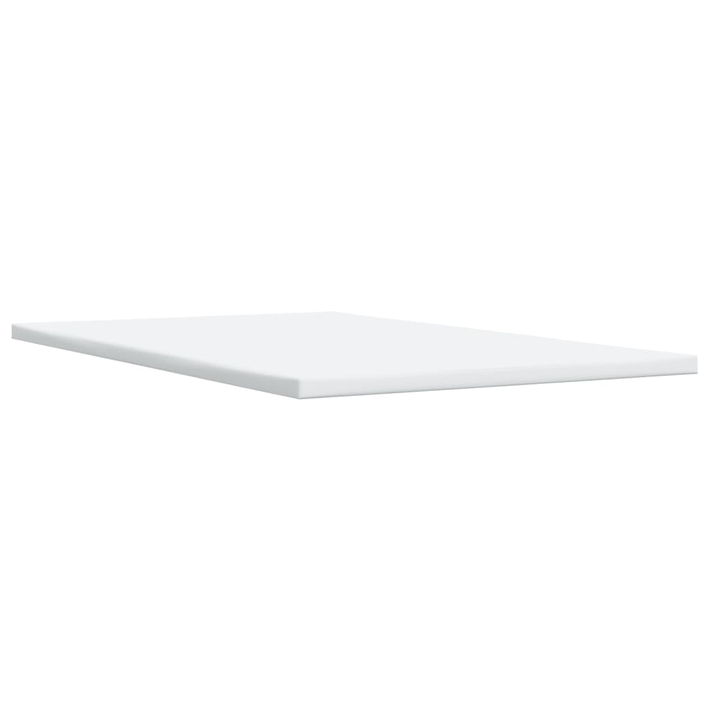 Seng med madrass boksfjær kremhvit 100x200 cm stoff