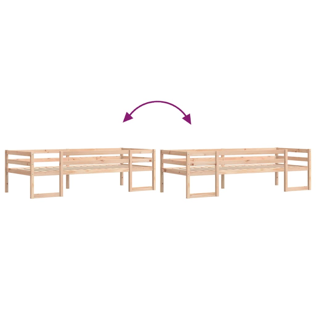 Sengeramme for barn 80x200 cm heltre furu