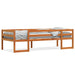 Sengeramme for barn voksbrun 90x200 cm heltre furu