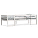 Sengeramme for barn hvit 75x190 cm heltre furu