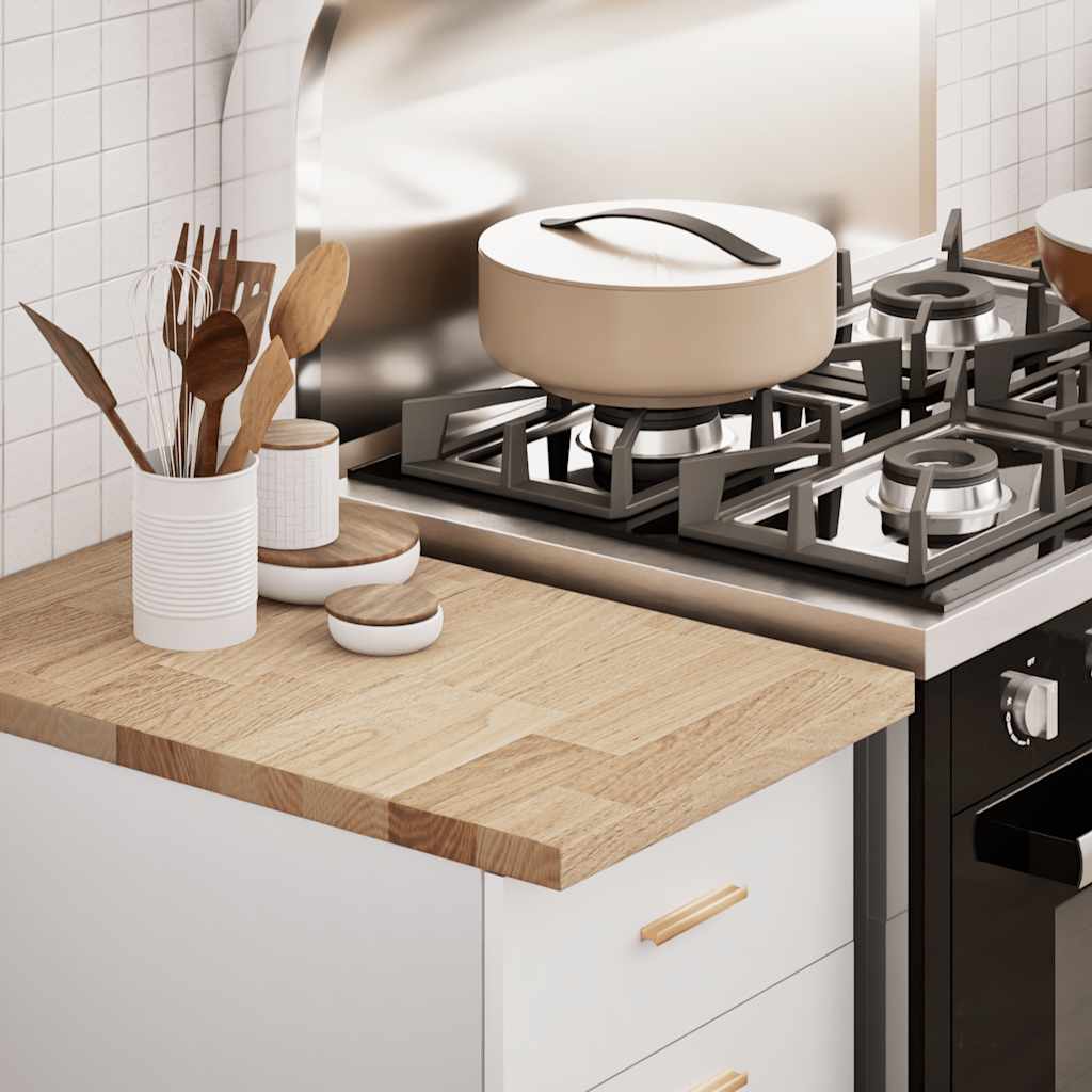 Kjøkken benkeplate rektangulær 40x63,5x2,7 cm heltre eik