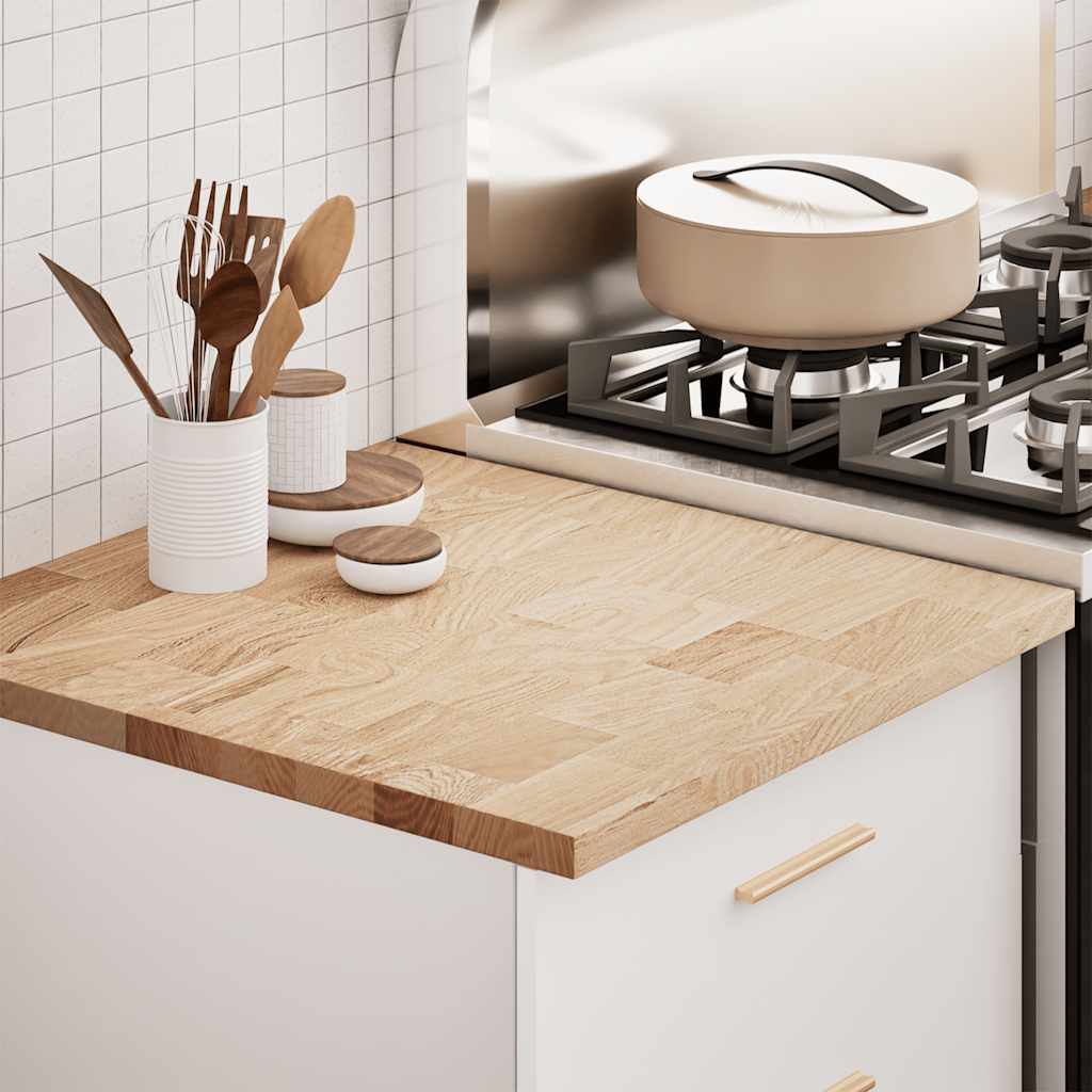 Kjøkken benkeplate rektangulær 60x63,5x2,7 cm heltre eik