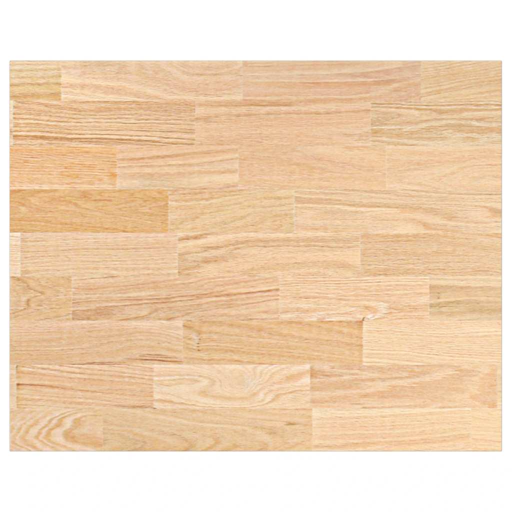 Kjøkken benkeplate rektangulær 80x63,5x2,7 cm heltre eik vidaXL