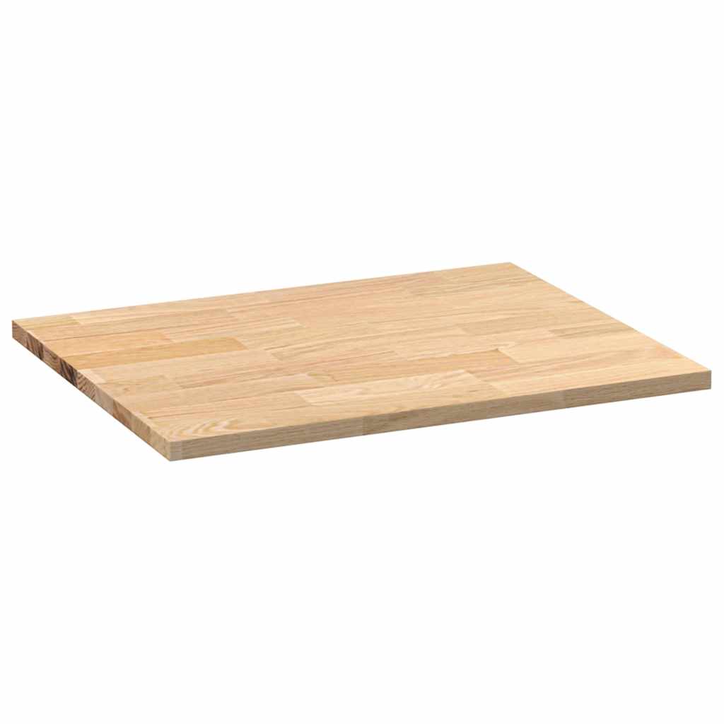 Kjøkken benkeplate rektangulær 80x63,5x2,7 cm heltre eik vidaXL