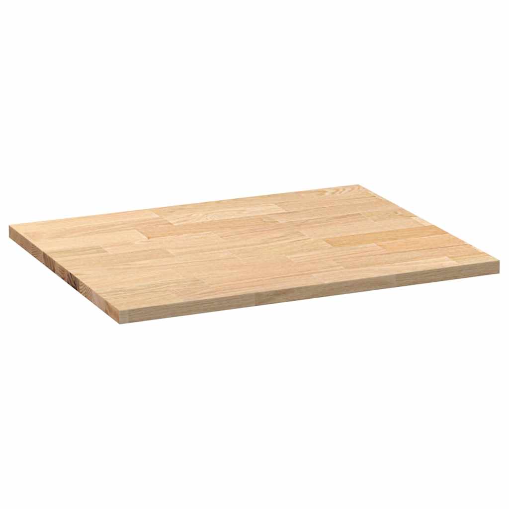Kjøkken benkeplate rektangulær 80x63,5x2,7 cm heltre eik vidaXL