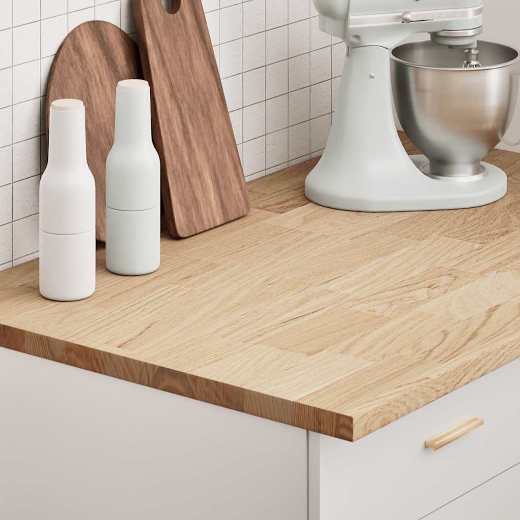 Kjøkken benkeplate rektangulær 100x63,5x2,7 cm heltre eik