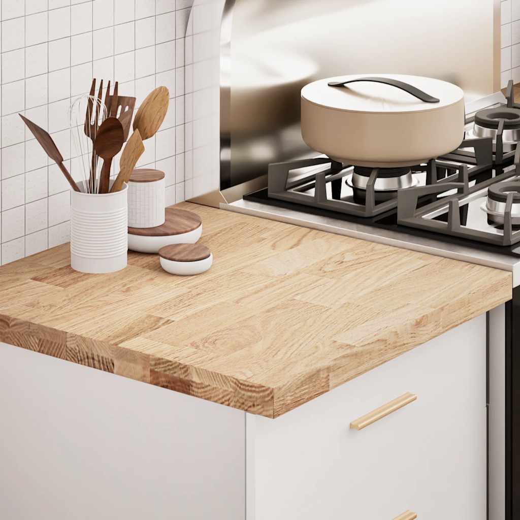 Kjøkken benkeplate rektangulær 60x63,5x4 cm heltre eik