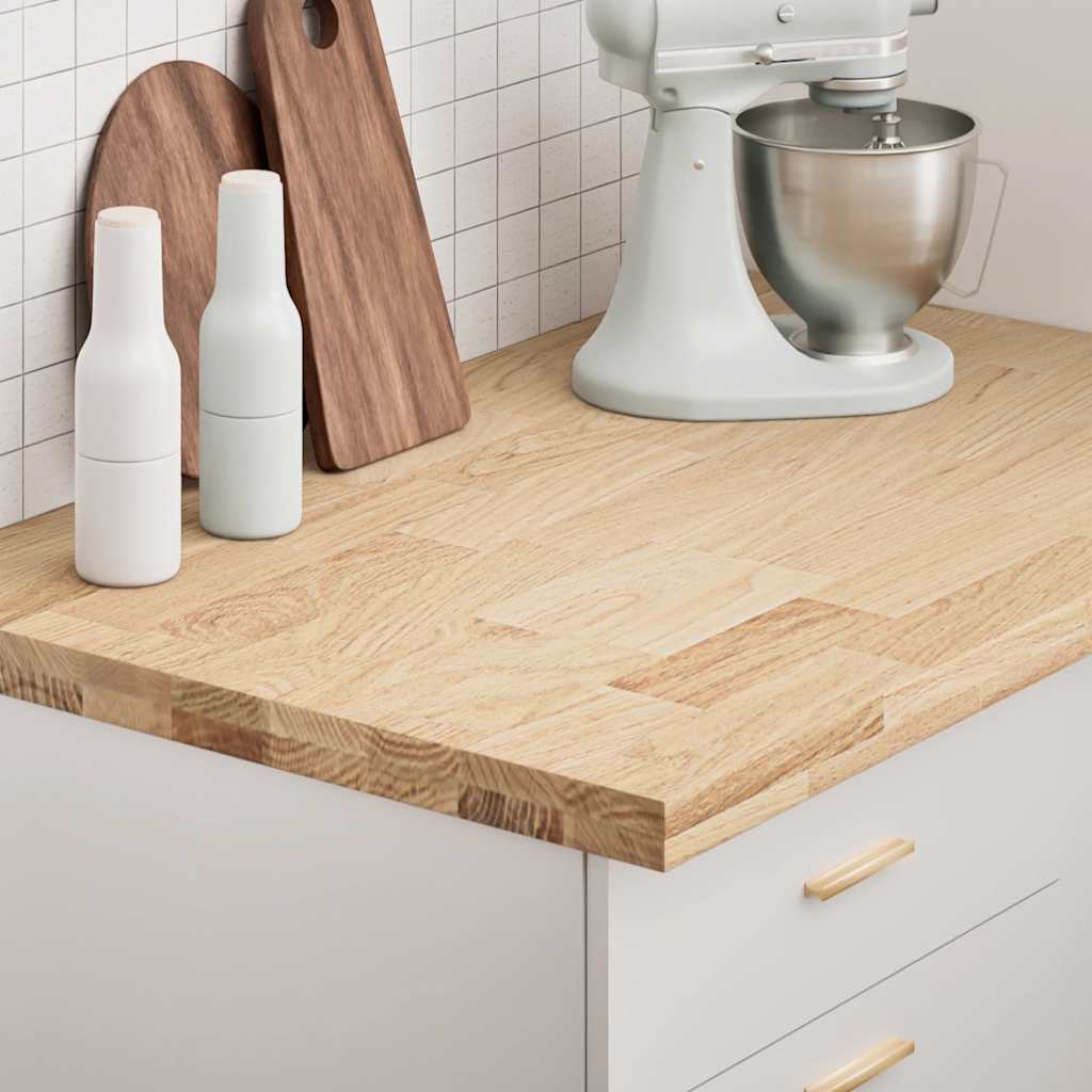 Kjøkken benkeplate rektangulær 100x63,5x4 cm heltre eik vidaXL
