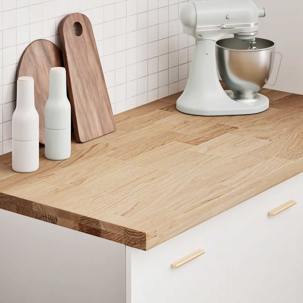 Kjøkken benkeplate rektangulær 120x63,5x4 cm heltre eik