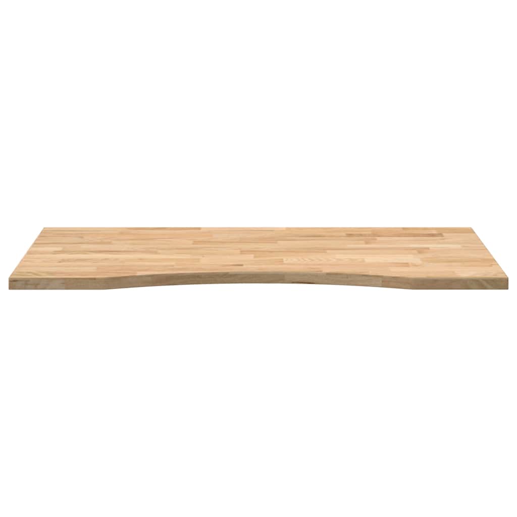 Bordplate rektangulær 100x50x2,5 cm ubehandlet heltre eik vidaXL