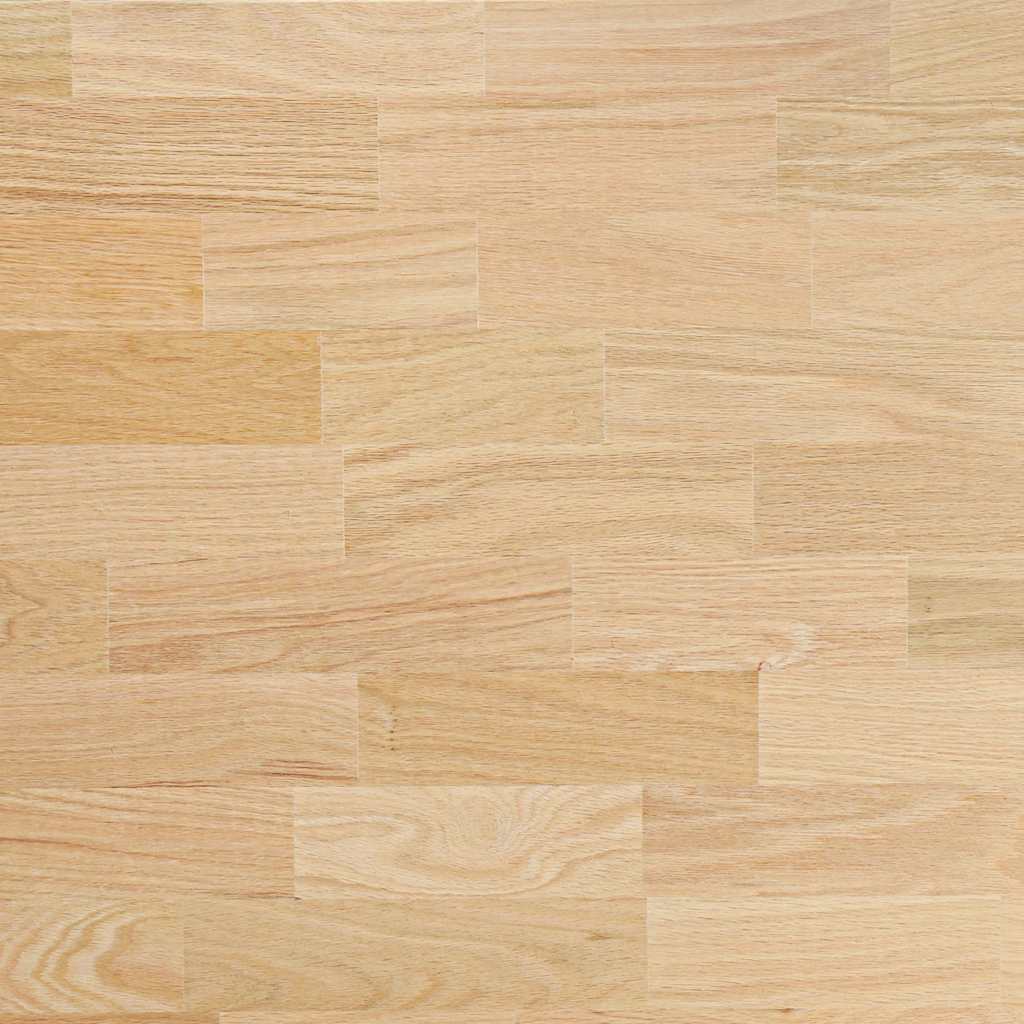 Bordplate rektangulær 100x60x2,5 cm ubehandlet heltre eik