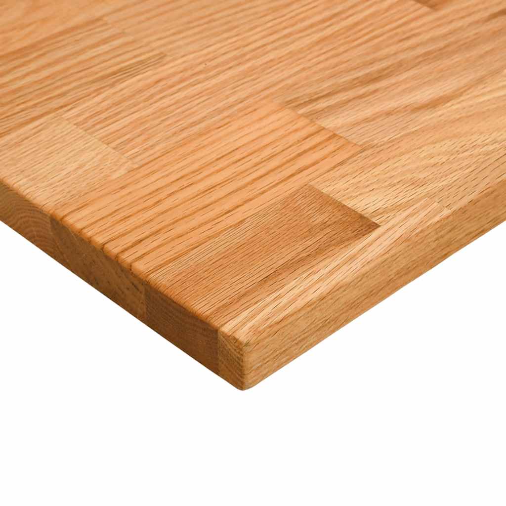 Bordplate lysebrun 120x50x2,5 cm rektangulær heltre eik
