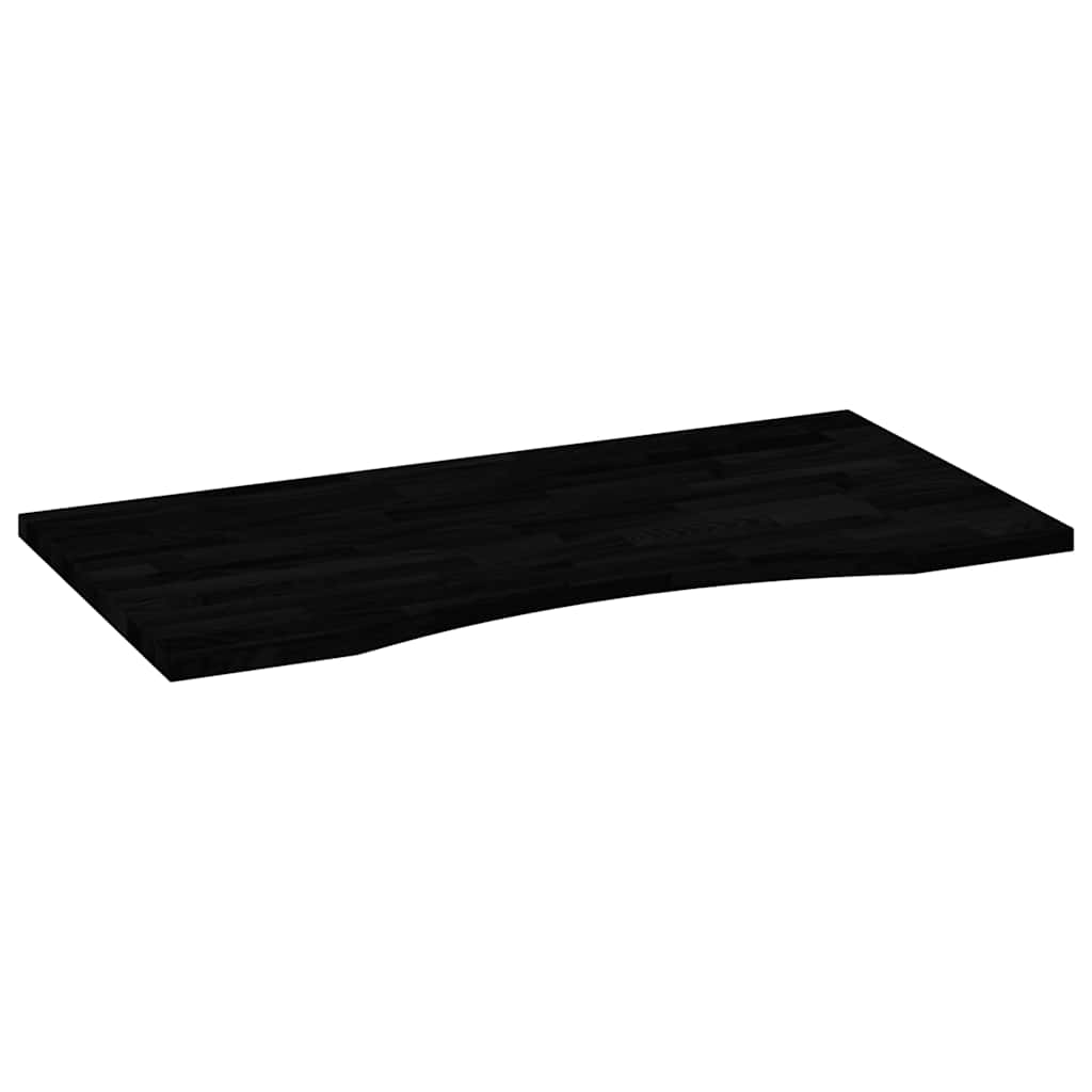 Bordplate mørkebrun 100x50x2,5 cm rektangulær heltre eik