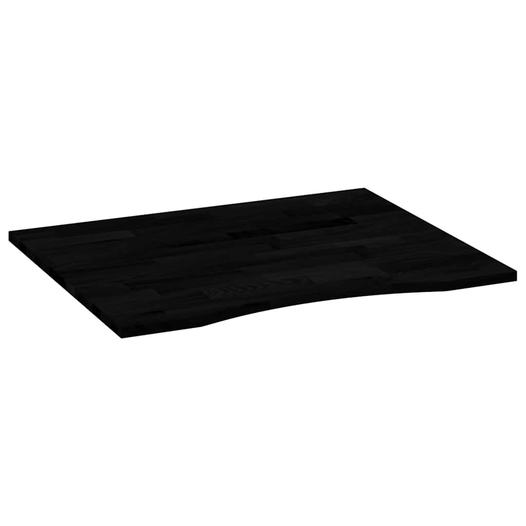 Bordplate mørkebrun 100x80x2,5 cm rektangulær heltre eik