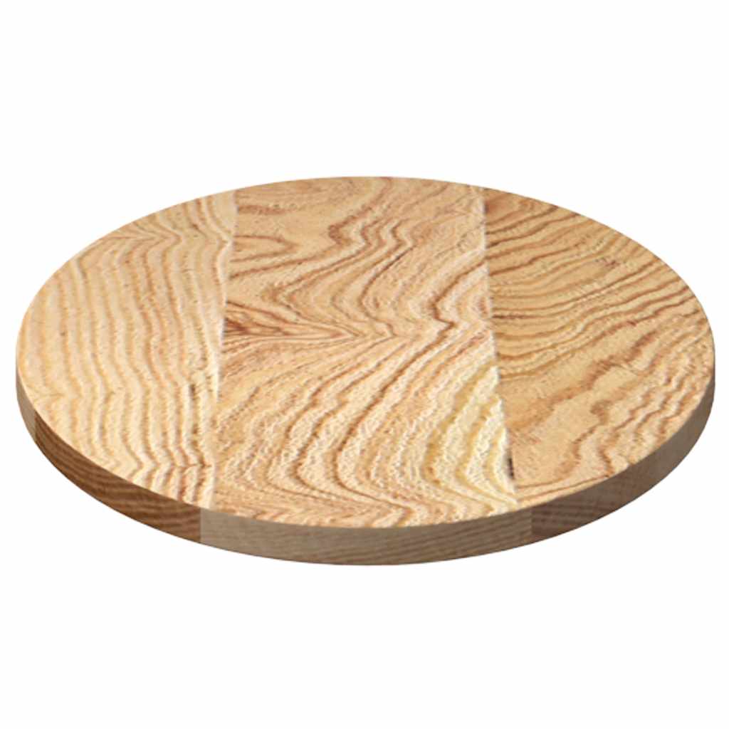 Bordplate 80x40x2 cm oval heltre eik vidaXL