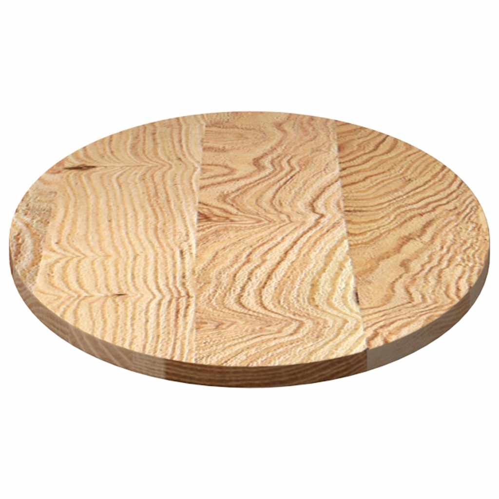 Bordplate 100x50x2 cm oval heltre eik vidaXL