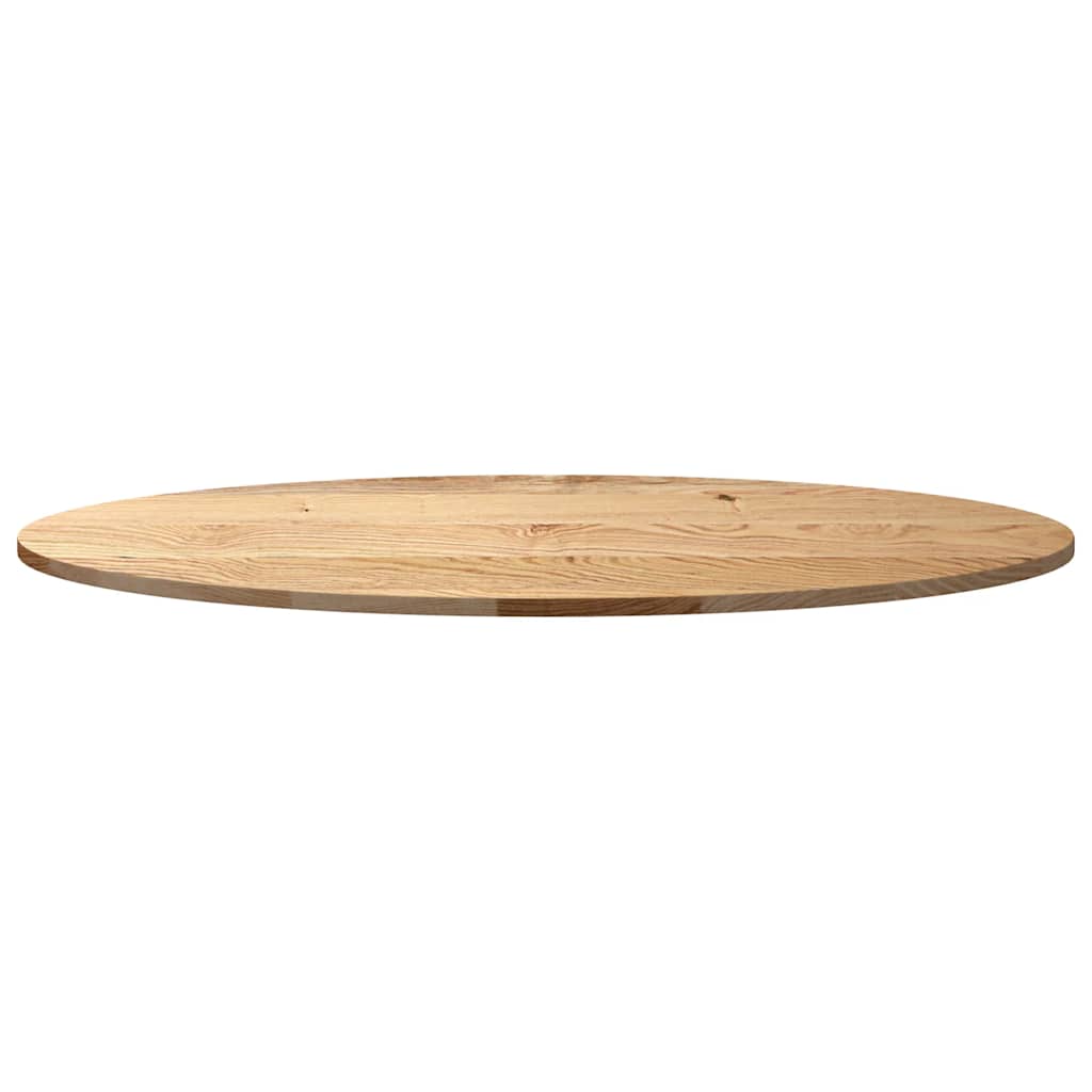 Bordplate 120x60x2 cm oval heltre eik vidaXL