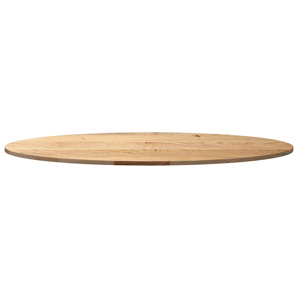 Bordplate 140x60x2 cm oval heltre eik vidaXL