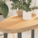Bordplate 80x40x4 cm oval heltre eik