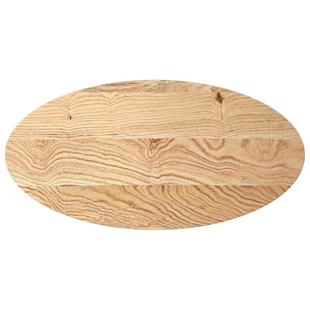 Bordplate 100x50x4 cm oval heltre eik