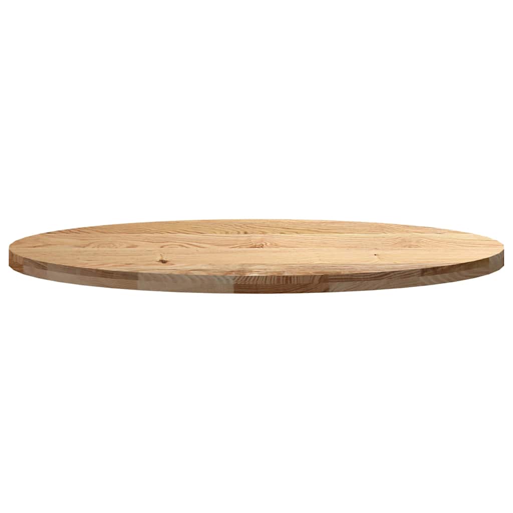 Bordplate 120x60x4 cm oval heltre eik vidaXL