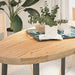 Bordplate 120x60x4 cm oval heltre eik vidaXL