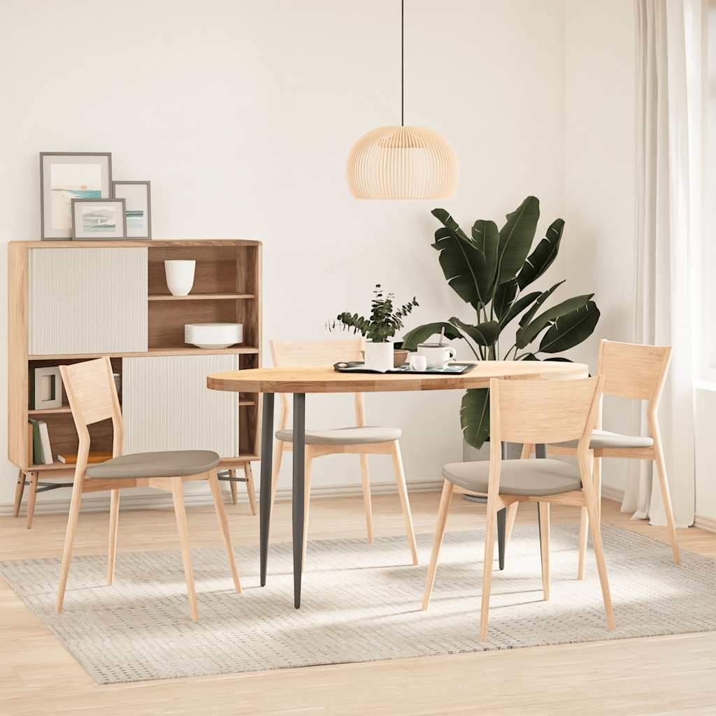 Bordplate 140x60x4 cm oval heltre eik