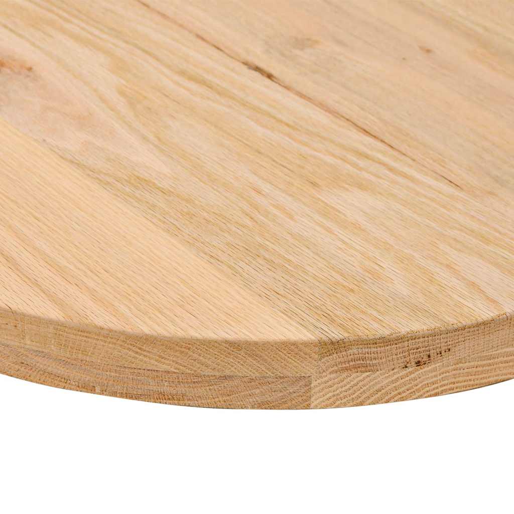 Bordplate 140x60x4 cm oval heltre eik