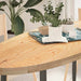 Bordplate 140x60x4 cm oval heltre eik