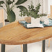 Bordplate lysebrun 120x60x4 cm oval heltre eik