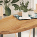 Bordplate lysebrun 140x60x4 cm oval heltre eik