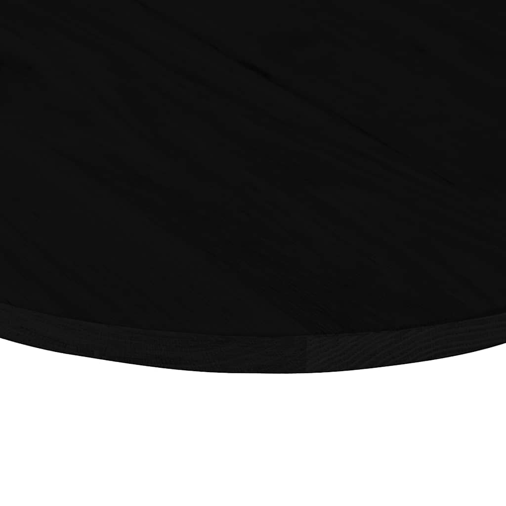 Bordplate mørkebrun 100x50x2 cm oval heltre eik
