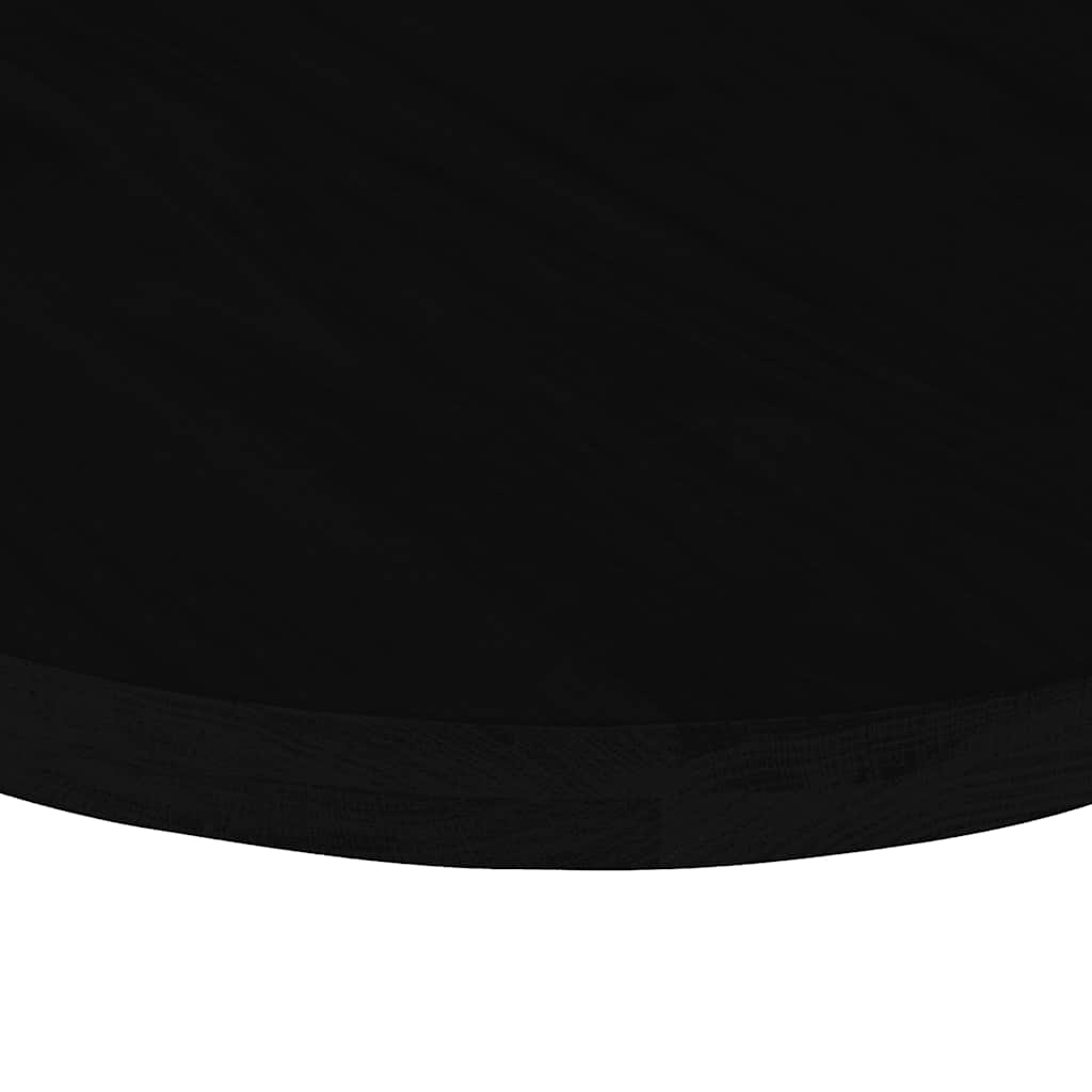 Bordplate mørkebrun 100x50x4 cm oval heltre eik