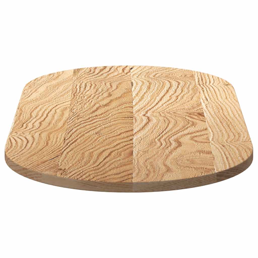 Bordplate 100x50x2 cm oval heltre eik