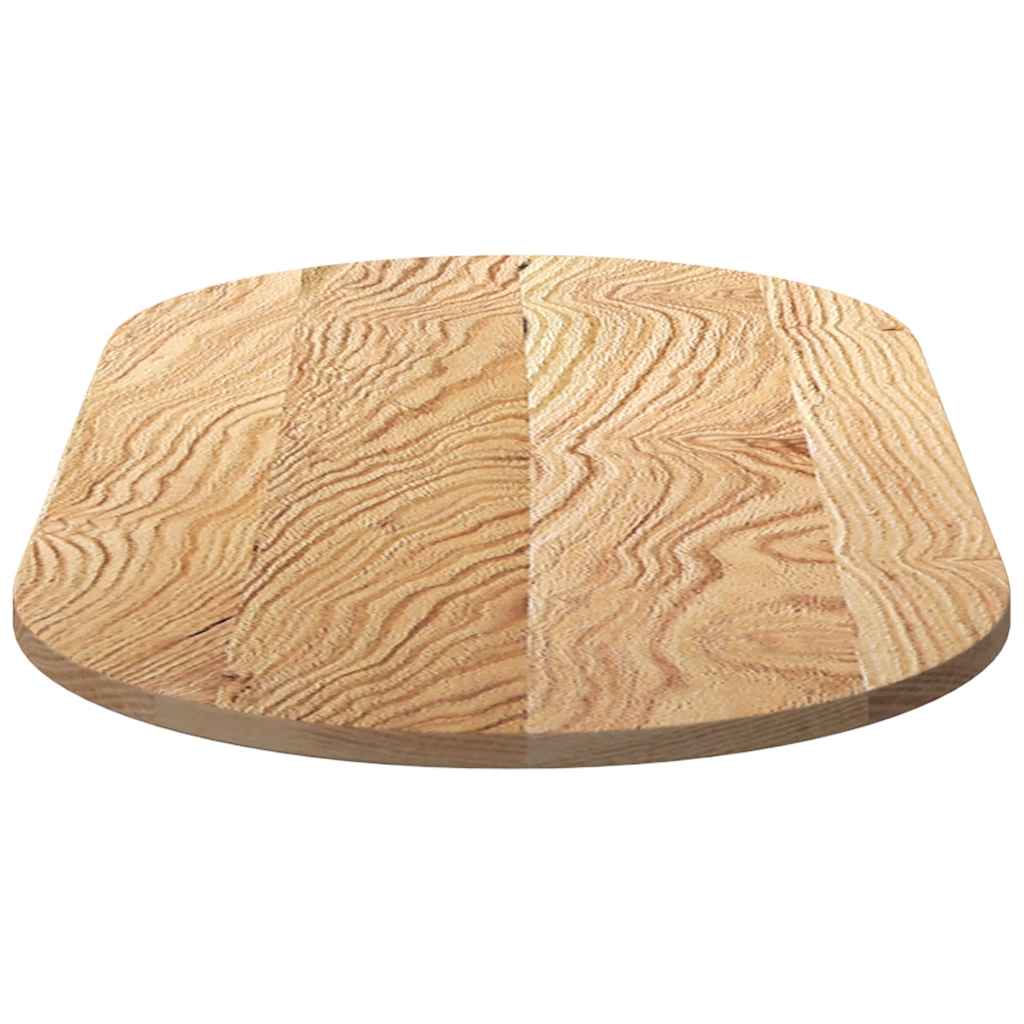 Bordplate 120x60x2 cm oval heltre eik vidaXL