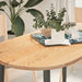 Bordplate 120x60x2 cm oval heltre eik vidaXL