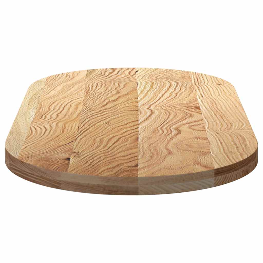 Bordplate 120x60x4 cm oval heltre eik vidaXL