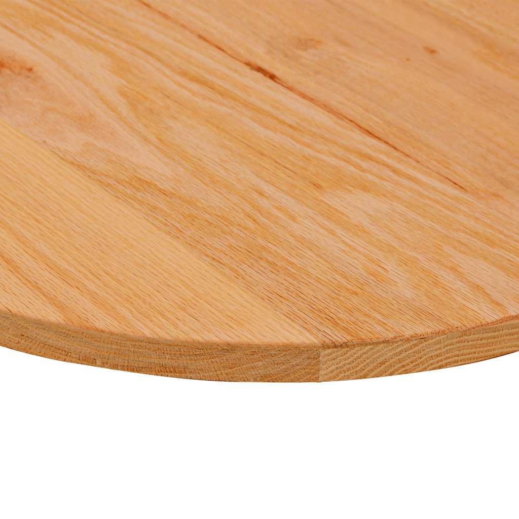 Bordplate lysebrun 100x50x2 cm oval heltre eik