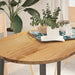 Bordplate lysebrun 120x60x2 cm oval heltre eik vidaXL