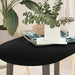 Bordplate mørkebrun 80x40x2 cm oval heltre eik