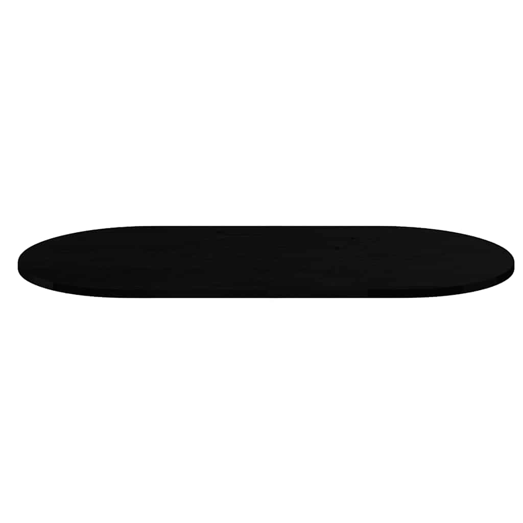 Bordplate mørkebrun 120x60x2 cm oval heltre eik
