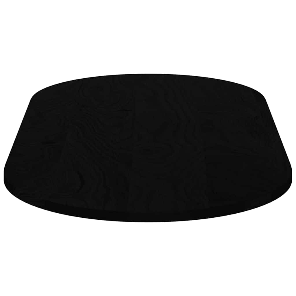 Bordplate mørkebrun 120x60x2 cm oval heltre eik