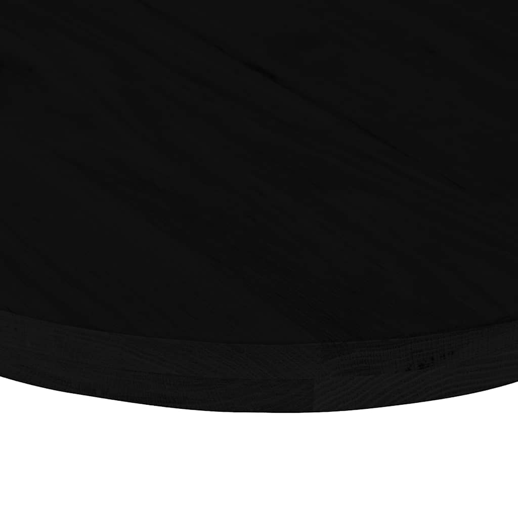 Bordplate mørkebrun 140x60x4 cm oval heltre eik