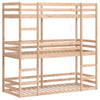 Trippel køyeseng 80x200 cm heltre furu