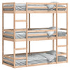 Trippel køyeseng 80x200 cm heltre furu