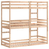 Trippel køyeseng 80x200 cm heltre furu