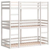Trippel køyeseng hvit 90x200 cm heltre furu